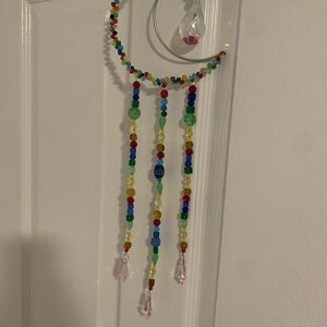 Crescent Moon Wall Hanging Light Catcher wall and window accent